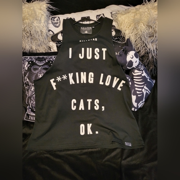 Killstar Tops - Killstar sleeveless tee muscle tank